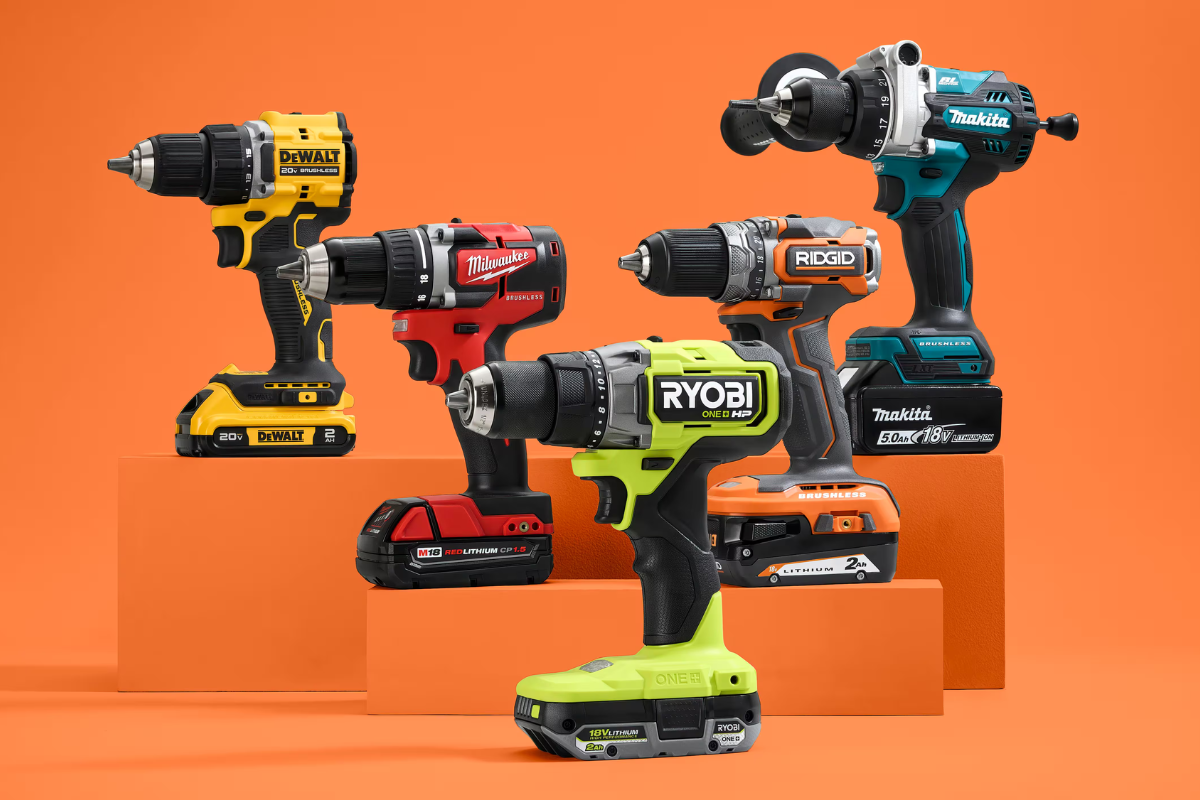 drills on a platform, the best cordless drills