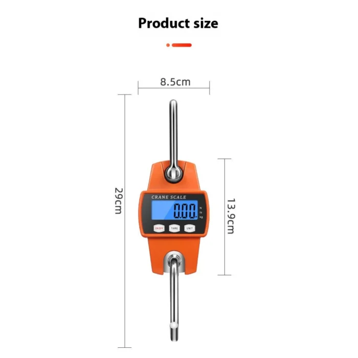 300Kgs Mini Crane OCS-M Digital Hanging Scale - Image 4