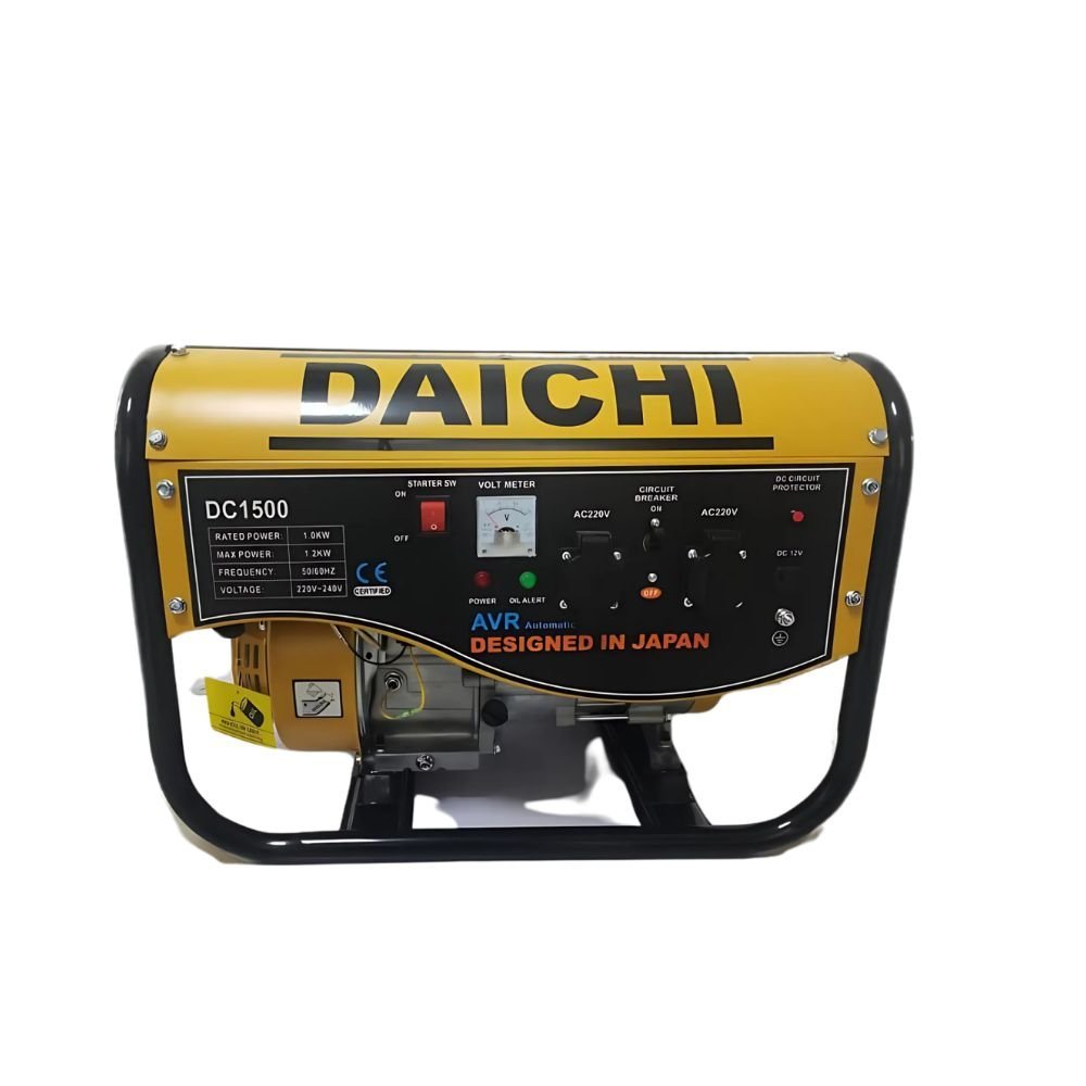Daichi Petrol Generator – Model DC1500 | 1.2kW Manual Start